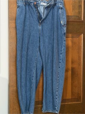 Zara Blue Denim Ankle Jeans - Cropped Fit